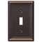 Amerelle Wall Plate, Number of Gangs: 1 Steel, Aged Bronze Finish, Bronze 149TDB - alternate 2